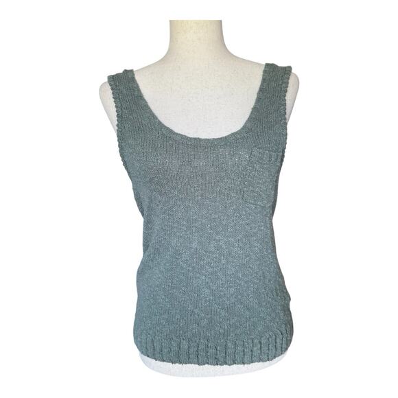J.Crew Slub Women’s Knit Tank Top Olive Green Cotton Blend Size Small - Picture 1 of 9